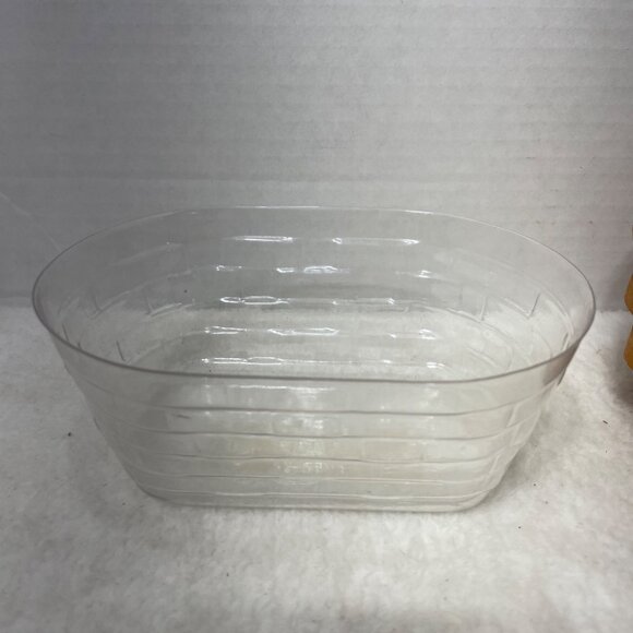 Longaberger Handwoven Basket With Handle & Plastic Liner  American Cancer Societ - Picture 9 of 12